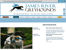 Tablet Screenshot of jamesrivergreyhounds.org